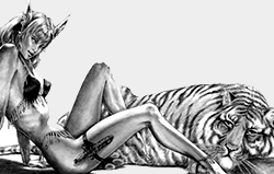 Elfetta con tigre...fantasy rules