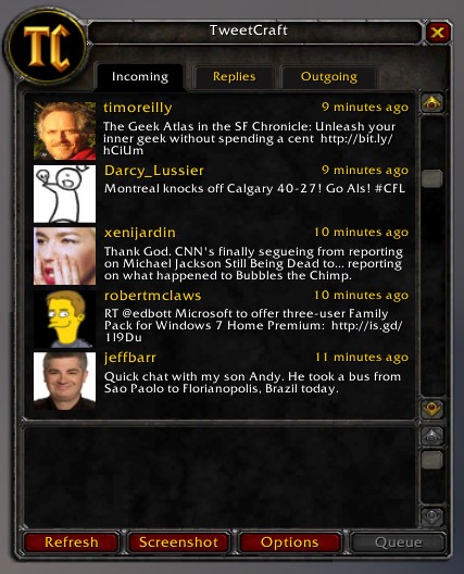 tweeter, wow, blizzard