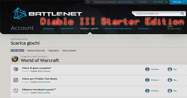 Diablo III Free Starter Edition