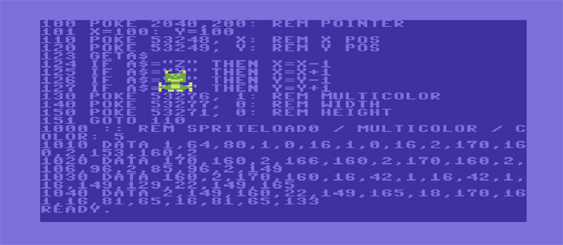 Listato SPRITE C64