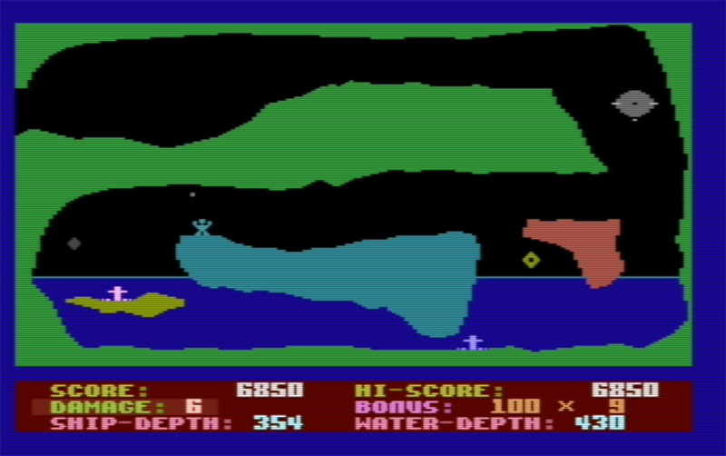 Schermata di gioco di ZEPPELIN per COMMODORE PLUS/4 E C16