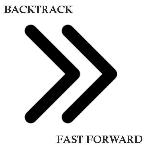 La copertina del nostro DISCO / CASSETTA dal titolo FAST FORWARD con il nome di BACKTRACK