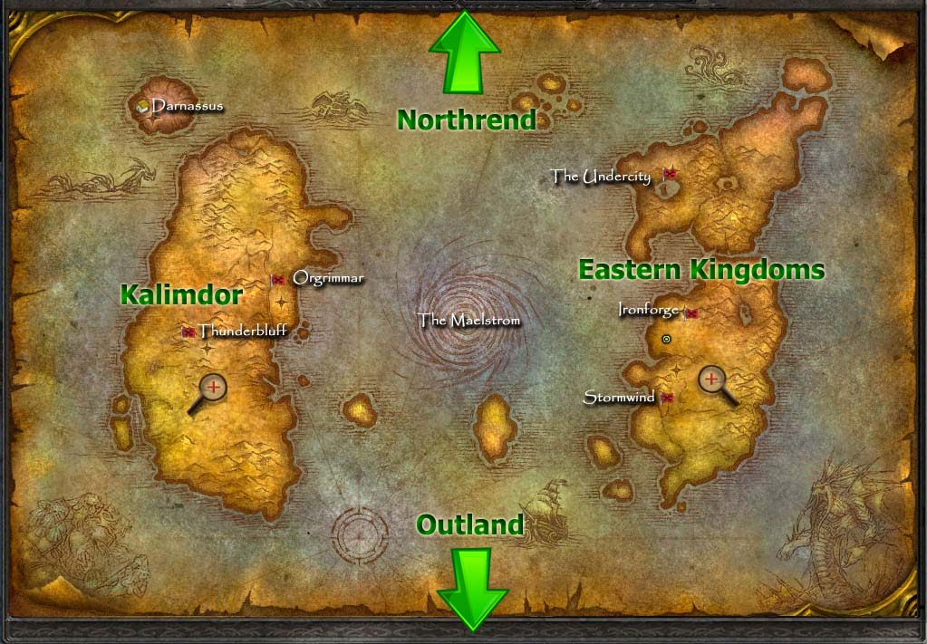 Mappa del mondo di Warcraft